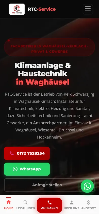 RTC-Service: dieselbe Seite auf dem Handy